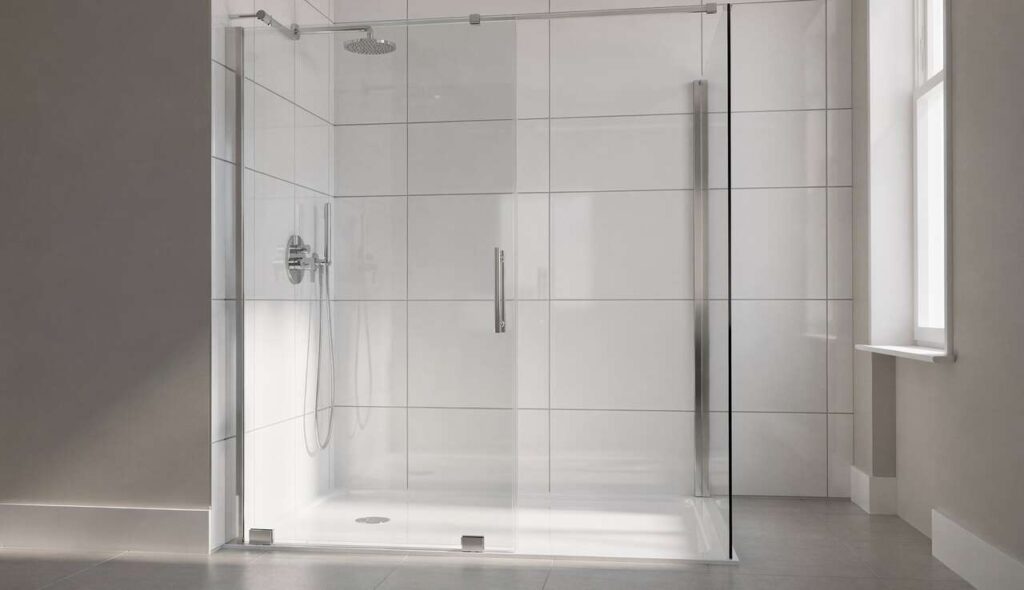 Weder Chemie noch Schrubben: So wird die Duschkabine mit Klarspüler blitzsauber