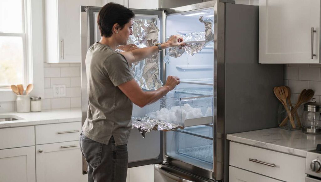 Gefrierschrank abtauen: Der Alufolien-Trick, mit dem die Eisschicht fast von selbst verschwindet